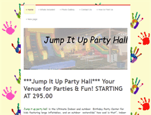 Tablet Screenshot of jumpituppartyhall.com